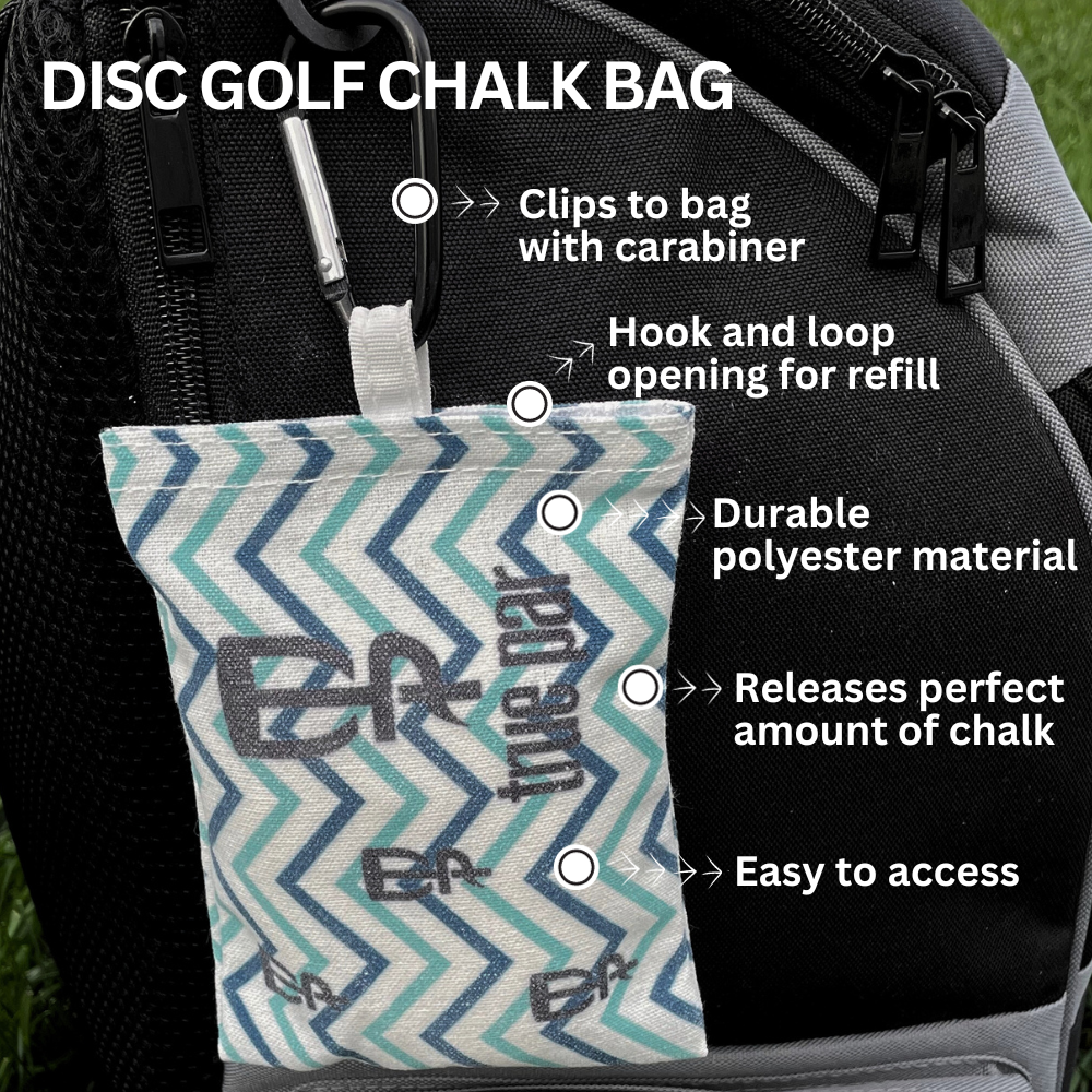 True Par Disc Golf Chalk Bag - Green